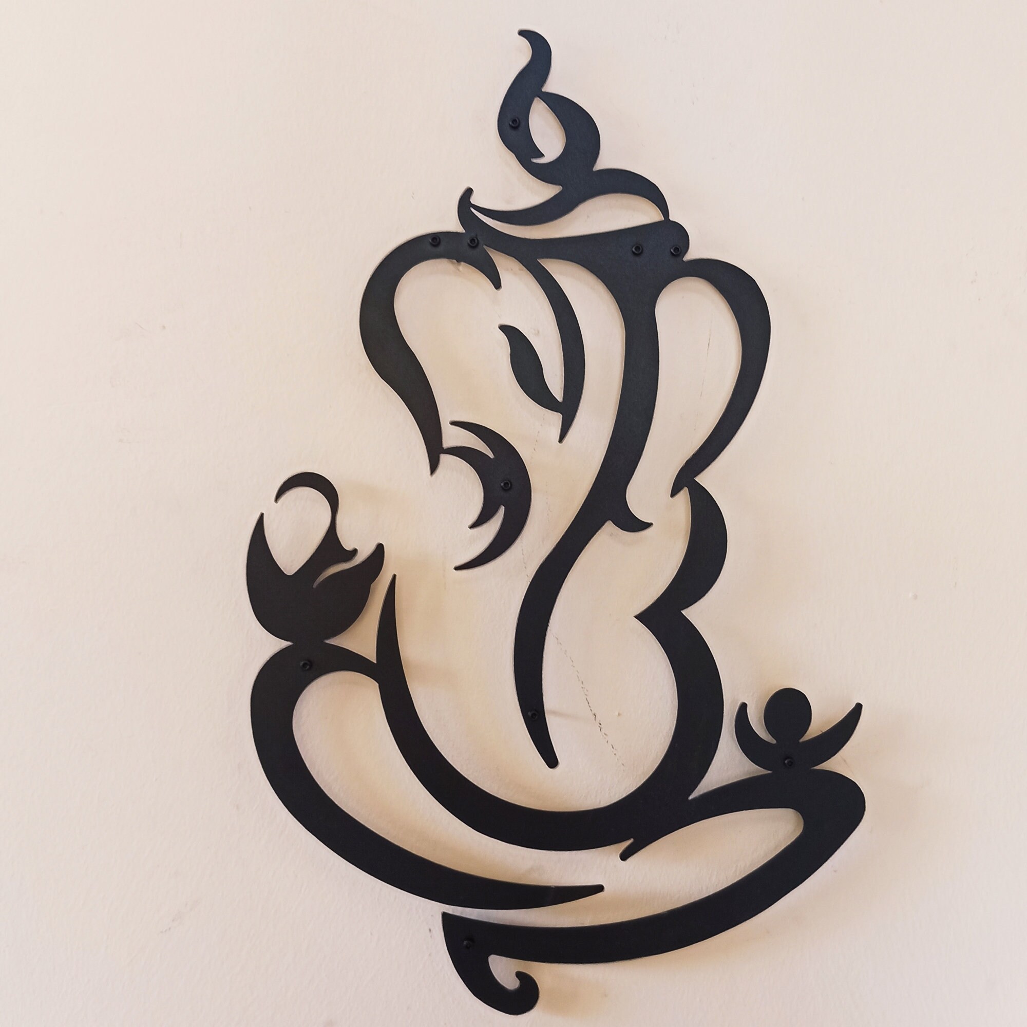 Ganesha Metal Wall Art Abstract Metal Wall Metal Wall Etsy