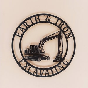 Excavator signs, Excavator Wall Decal, Excavator Wall Art, Excavator Decor