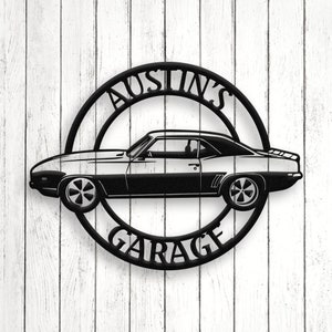 1969 Camaro Metal Sign, Chevrolet Sign, Garage sign, Camaro SS, Camaro Personalized, Camaro, Chevy camaro