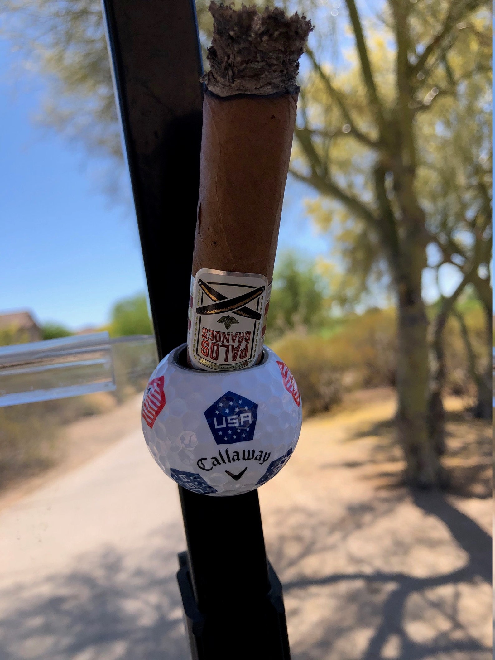 Custom Golf Ball Cigar Holder Etsy