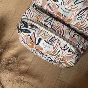 Trousse de toilette Posidonie claire effet matelassé