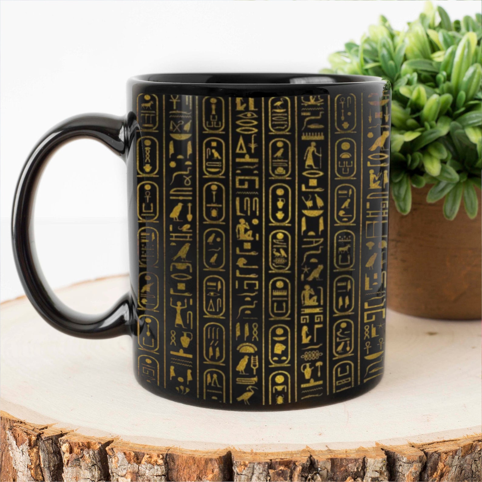 Egyptian Hieroglyphic Mug Egypt Mug Egyptian Gift Egypt Etsy