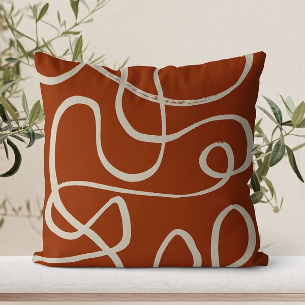 Orange Accent Pillow Etsy