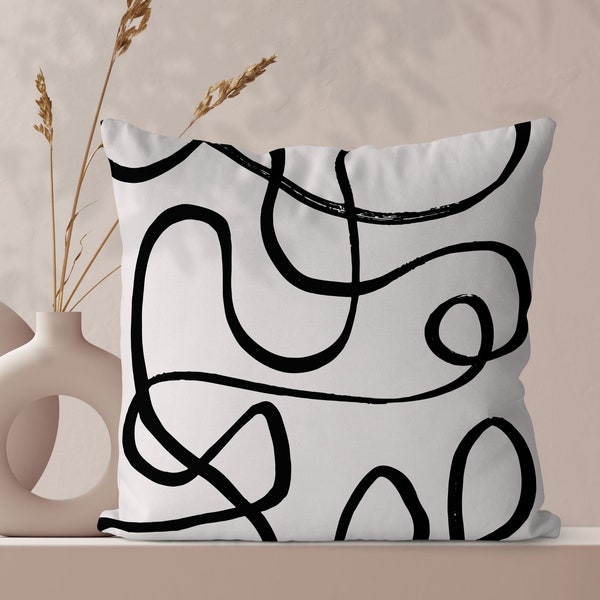 Abstract Pillow Etsy