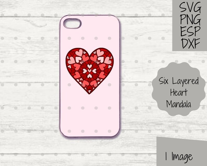 Download Art Collectibles Clip Art Paper Cutting Craft Project Valentines Day Clipart Valentine Clip Art 3d Mandala Hearts In Heart Layered Svg File Cricut Vday Craft Png