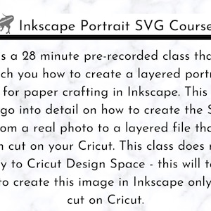 Portrait SVG Class Inkscape Tutorial SVG Making Course image 2
