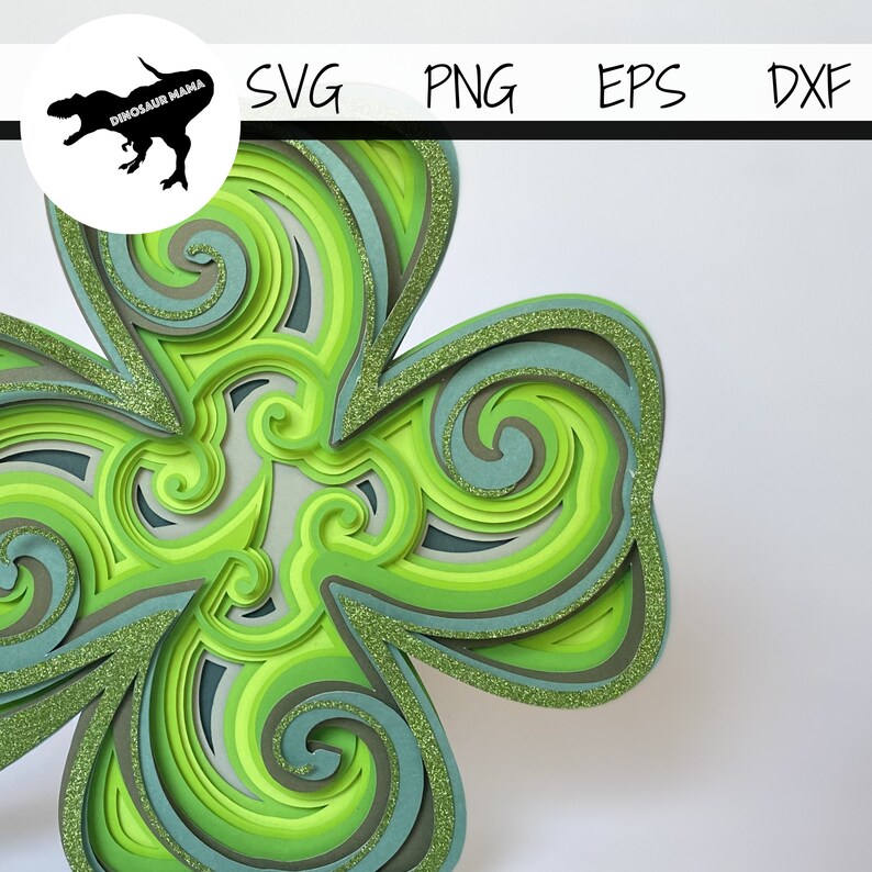 Download Four Leaf Clover Clipart St Patricks Day Craft Png Shamrock 3d Mandala Svg Layered File Cricut And Silhouette Paper Cutting Craft Project Clip Art Art Collectibles Vadel Com