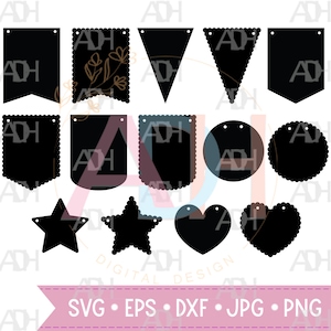 Banner Bunting SVG | Birthday Banner SVG | Bunting Banner SVG