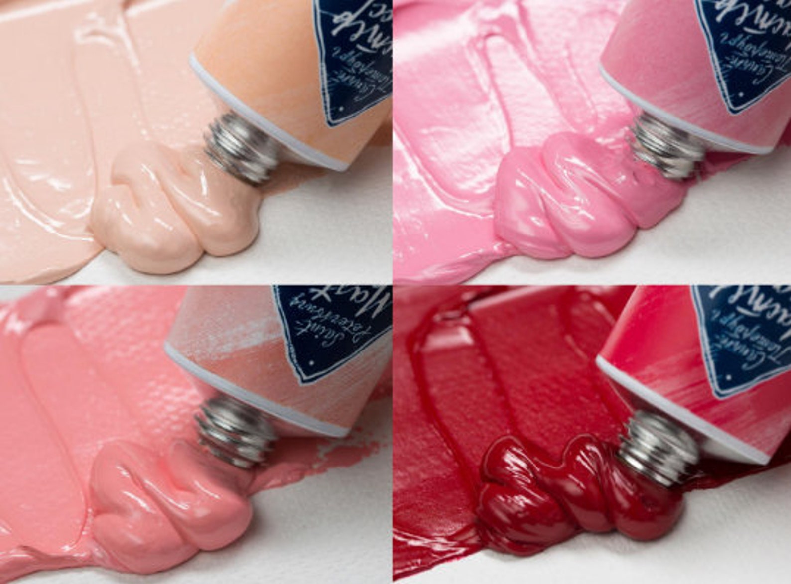 Oil paints in tubes for painting pink shades oil paint for Etsy