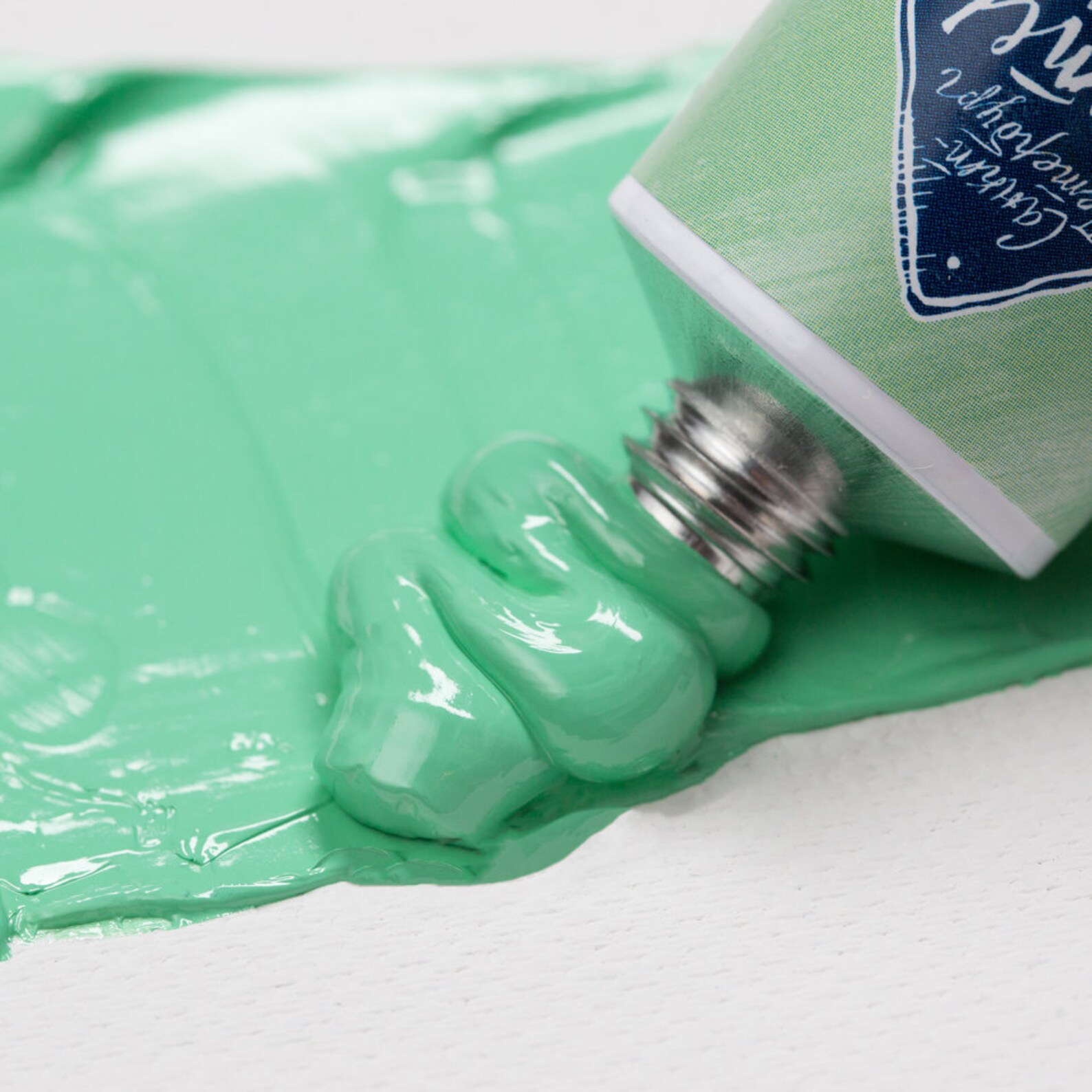 Oil paint tube Malachite green light. Rare oil color Etsy