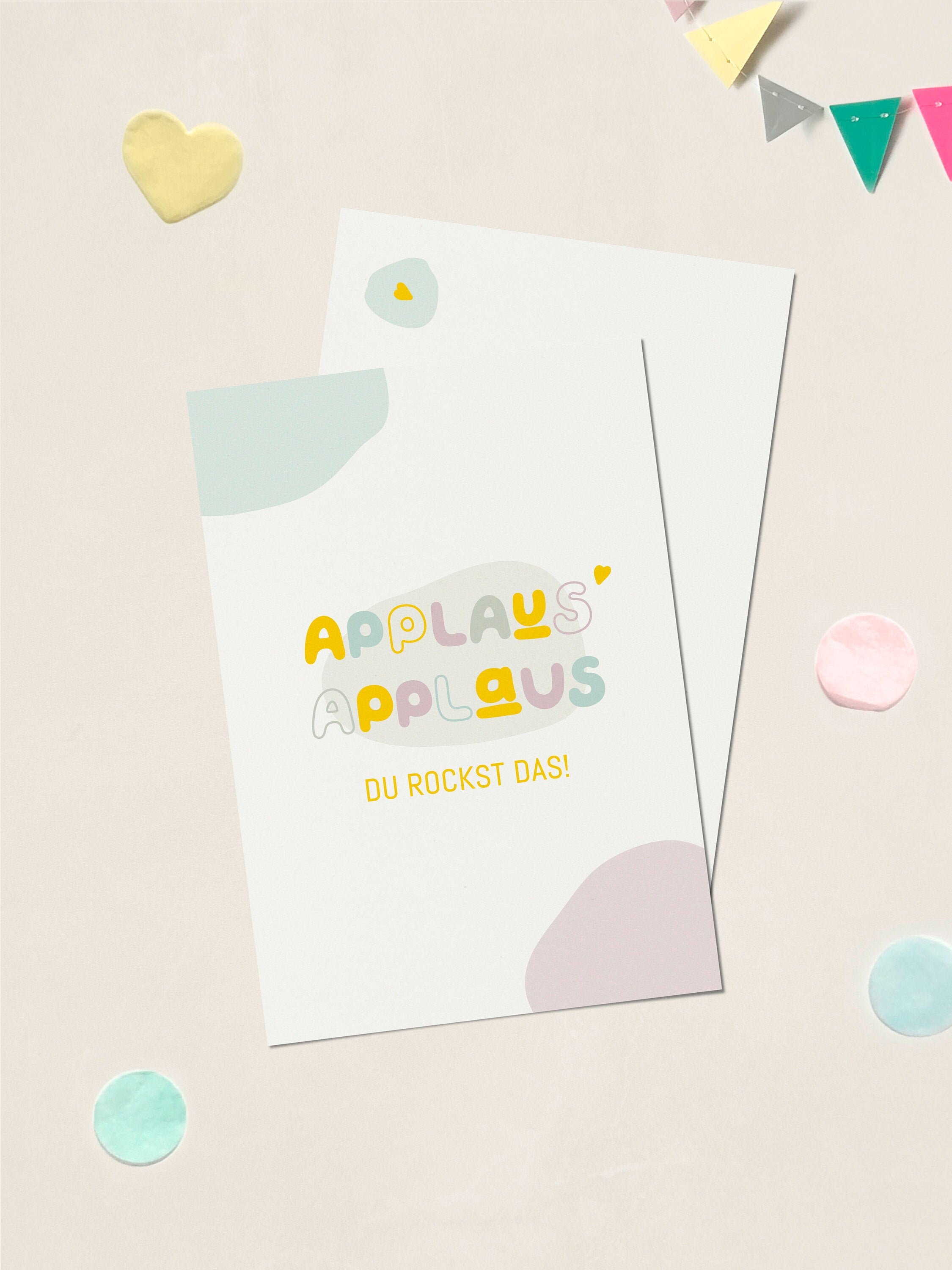 Postkarte "APPLAUS APPLAUS"