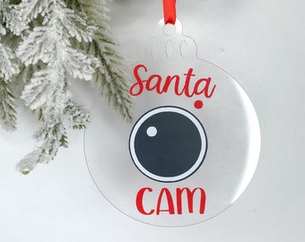 Santa Cam Ornament | Christmas Ornament