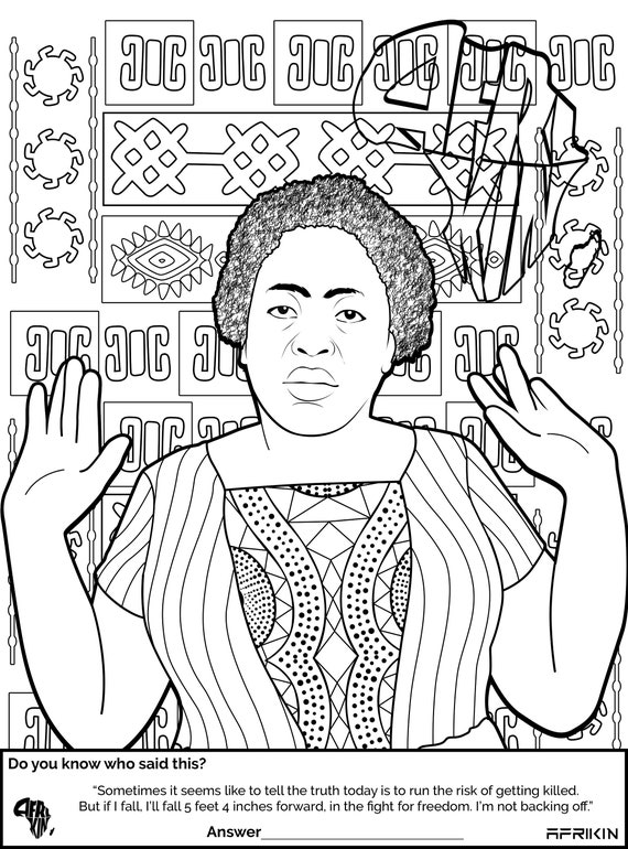 Adult Coloring Page instant Download Printable Black | Etsy