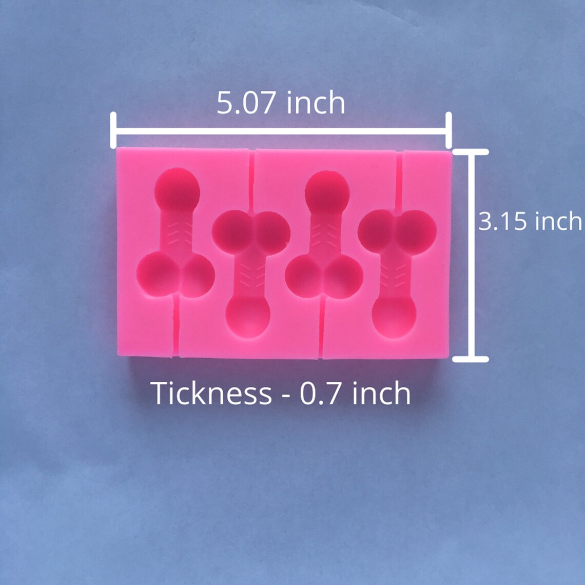 3D Penis Dick Tray Mold 2 Pcs 4-Cavity Premium Food-Grade | Etsy