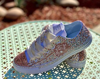 bedazzled converse sneakers