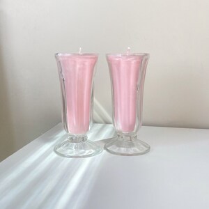 Vintage Glass Candle - Hand Poured Soy Coconut Wax Blend - Rose Vanilla Scented