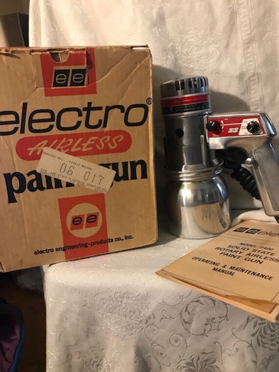 Vintage 1970s Ee Electro Airless Paint Gun 2400. Great for Etsy