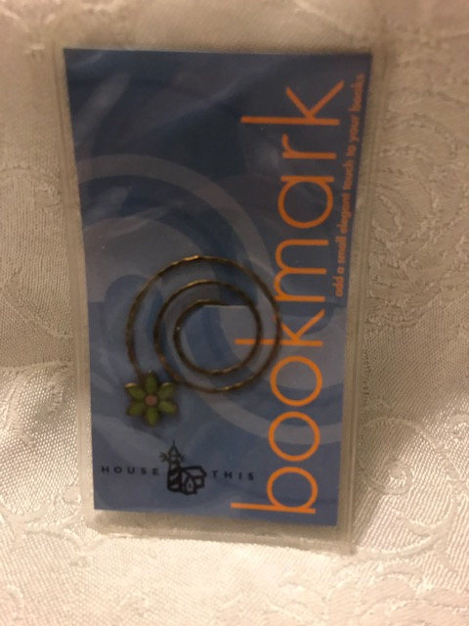 Barnes and Noble flower swirl metal bookmark. New in package Etsy