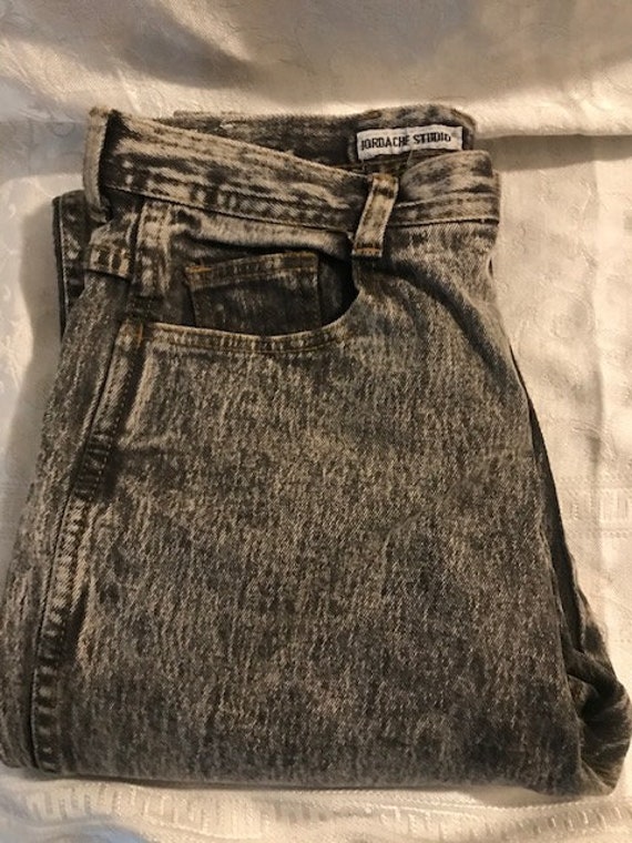Vintage 1980s JORDACHE STUDIO Acid Wash 