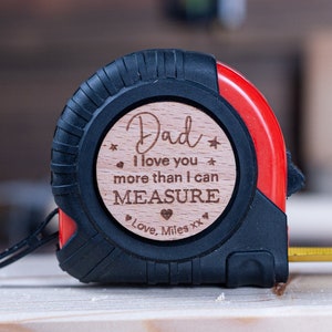Regalo del día del padre, cinta métrica personalizada, regalo para él, regalo de cumpleaños, regalo para el abuelo, regalo de Navidad para él, regalo de cumpleaños para el abuelo