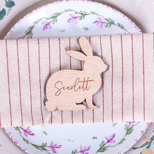 Nom de lieu de Pâques, couvert personnalisé Pâques, carte de lieu de Pâques, étiquette de nom de panier de Pâques, nom de lieu de lapin de Pâques, cadeaux de Pâques