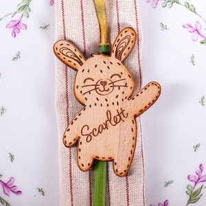 Nom de lieu de Pâques, cadre personnalisé de Pâques pour les enfants, carte de lieu de Pâques, étiquette de nom de panier de Pâques, nom de lieu de lapin mignon de Pâques