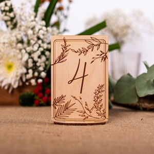 Wooden Table Number, Wedding Table Decoration, Personalised Table Number, Wedding Reception Table Card, Table Number, Wedding, Wedding Decor