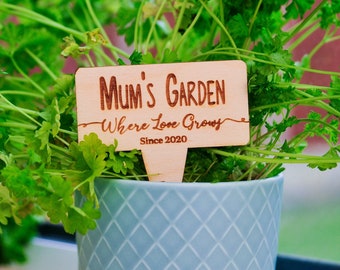 Marqueur de plante personnalisé, piquet de marqueur de jardin d’herbes aromatiques, étiquettes de jardin personnalisées, panneau de jardin, panneau de plante, marqueurs de légumes, étiquette de semis