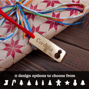 Etiquetas de regalo de Navidad personalizadas, Etiqueta para calcetín colgante, Etiqueta de regalo personalizada, Etiqueta de regalo de Navidad, Etiqueta con nombre para calcetín, Etiqueta de regalo personalizada
