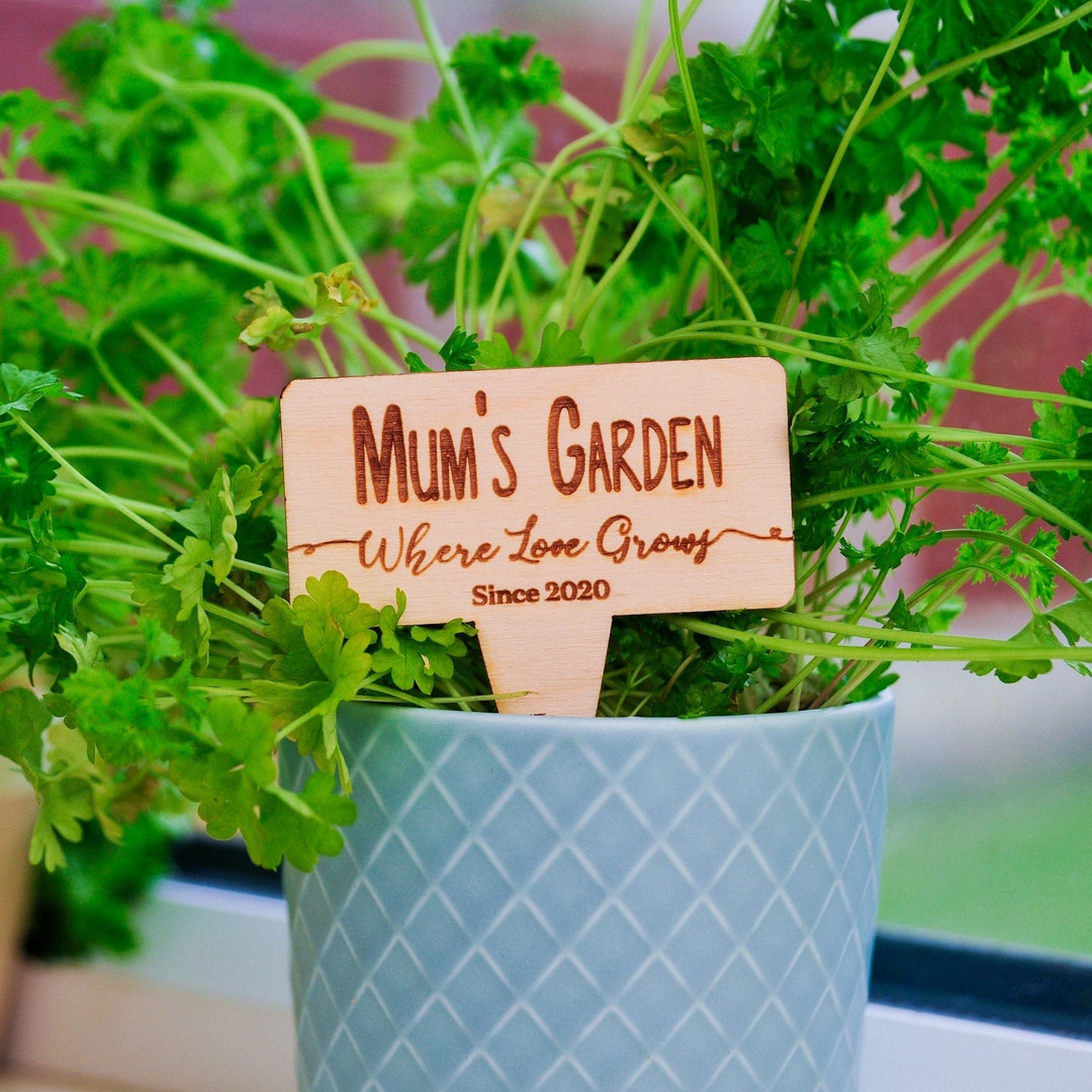 Personalised Plant Marker, Herb Garden Marker Stake, Personalized