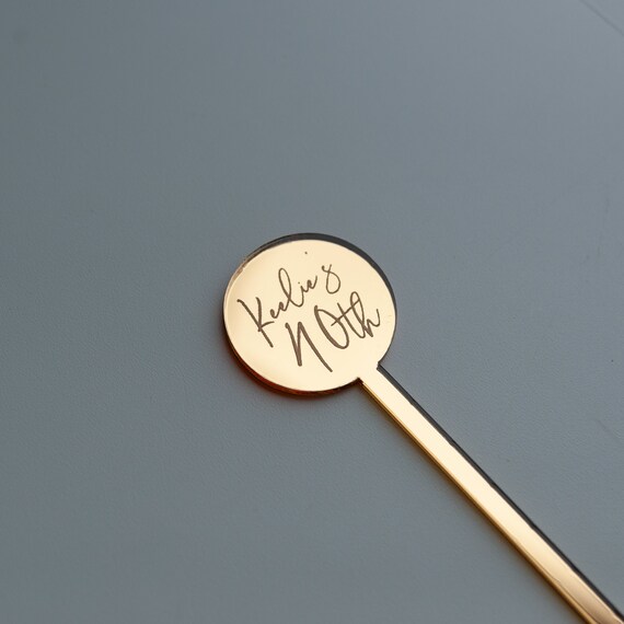 Custom Name Stainless Steel Drink Stirrers Personalized Metal Swizzle Stir  Sticks Birthday Cocktail Accessories Anniversary Party, New FONT 