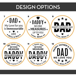 Fathers Day Gift, Personalised Tape Measure, Laser engraved with Loved Beyond Measure