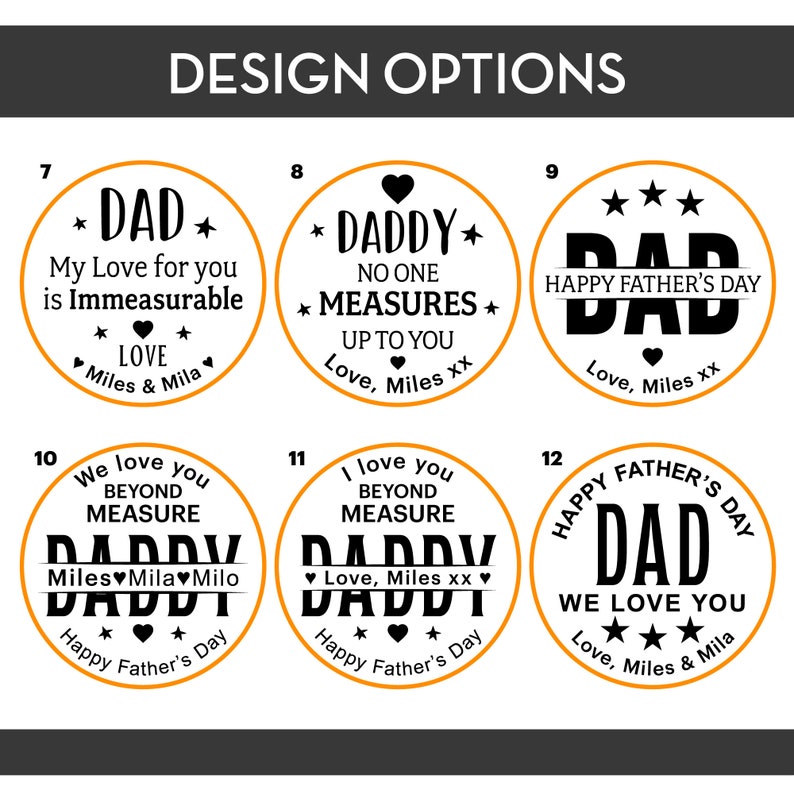 Fathers Day Gift, Personalised Tape Measure, Laser engraved with Loved Beyond Measure