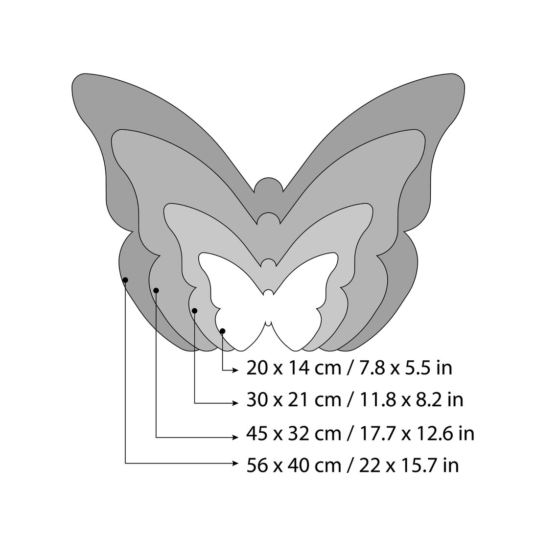 Butterfly Acrylic Mirror Baby's Nursery Girls Bedroom Etsy