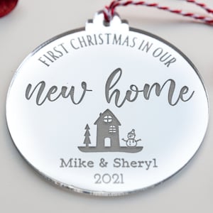 First Christmas in our New home, Christmas Bauble, New Home Christmas Gift, Housewarming Gift, Christmas Decoration, New Home Gift