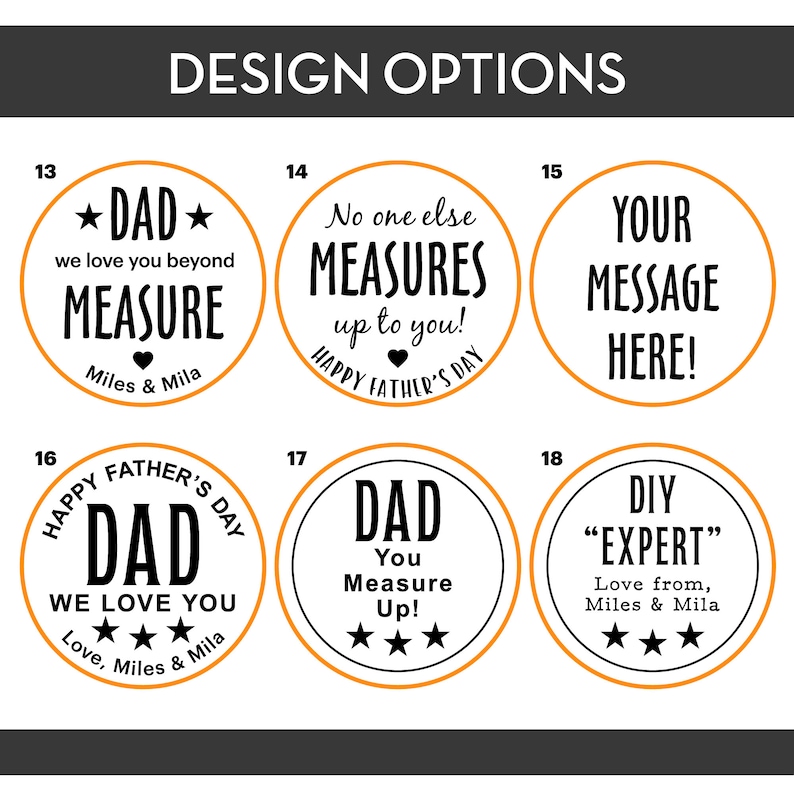 Fathers Day Gift, Personalised Tape Measure, Laser engraved with Loved Beyond Measure