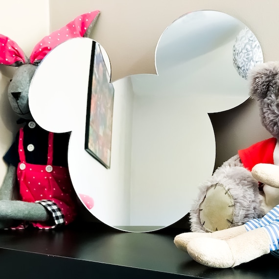 Mickey Mouse Inspired Acrylic Mirror: Nursery Wall Decor - Etsy Norway