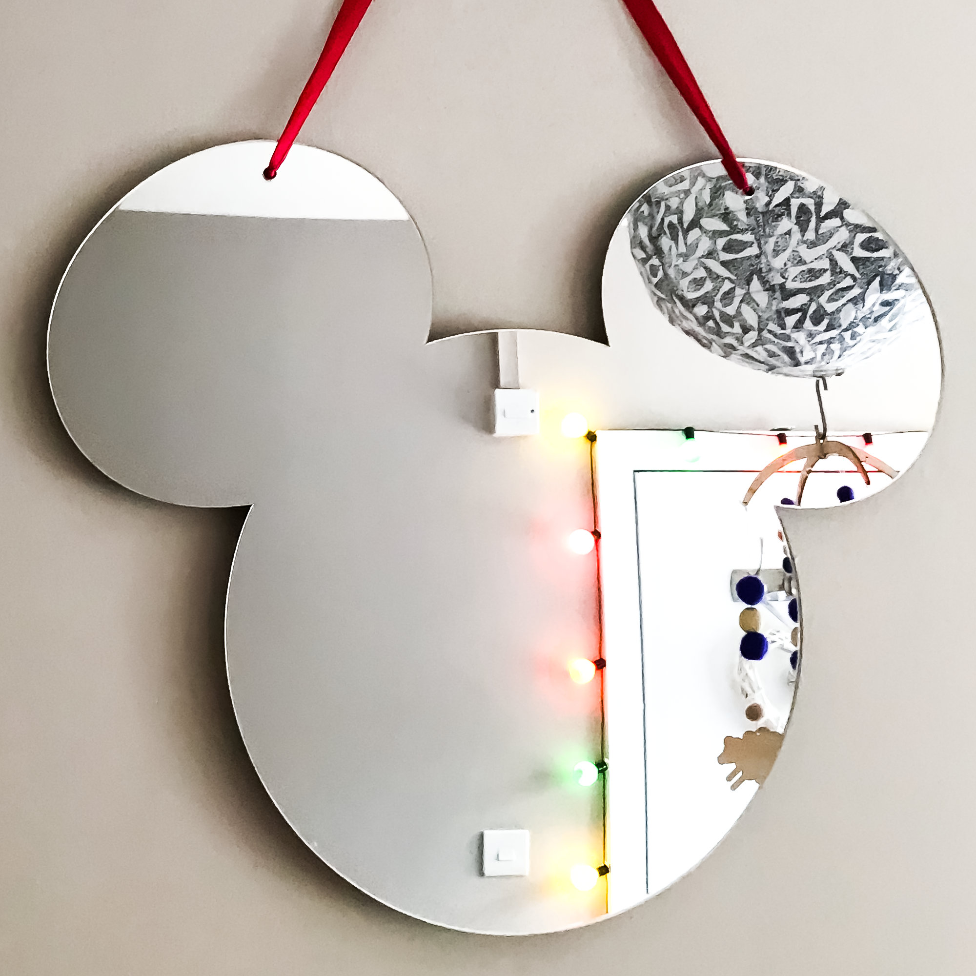 Mickey Mouse Inspired Acrylic Mirror: Nursery Wall Decor - Etsy Norway