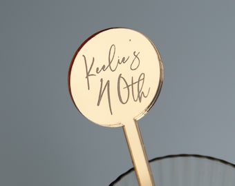 Drink Stirrers, Personalised Cocktail stirrer, Swizzle stick, Stirstick Place Names, Birthday Party Favours, Party Decorations, Place Names