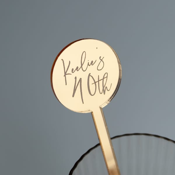 Drink Stirrers, Personalised Cocktail stirrer, Swizzle stick, Stirstick Place Names, Birthday Party Favours, Party Decorations, Place Names