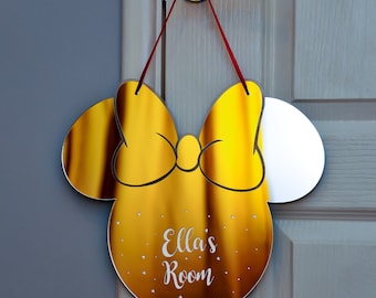 Disney Minnie Mouse Handspiegel goldfarben 90 Jahre Magie