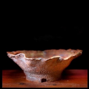 Natuurlijke, biologische, niet-geglazuurde, handgemaakte succulente pot, 11 inch (handgemaakte pot), plantenbak met afvoergat