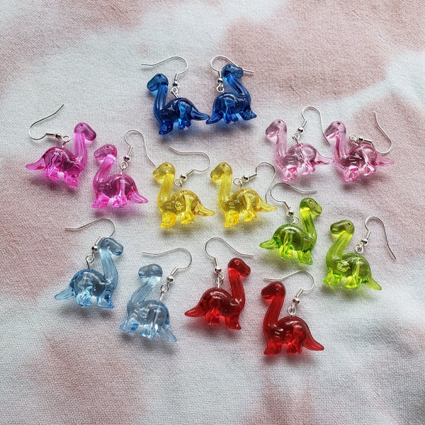 Dinosaur Charm Earrings | Y2K 90's Kidcore Clowncore Weirdcore Jewelry