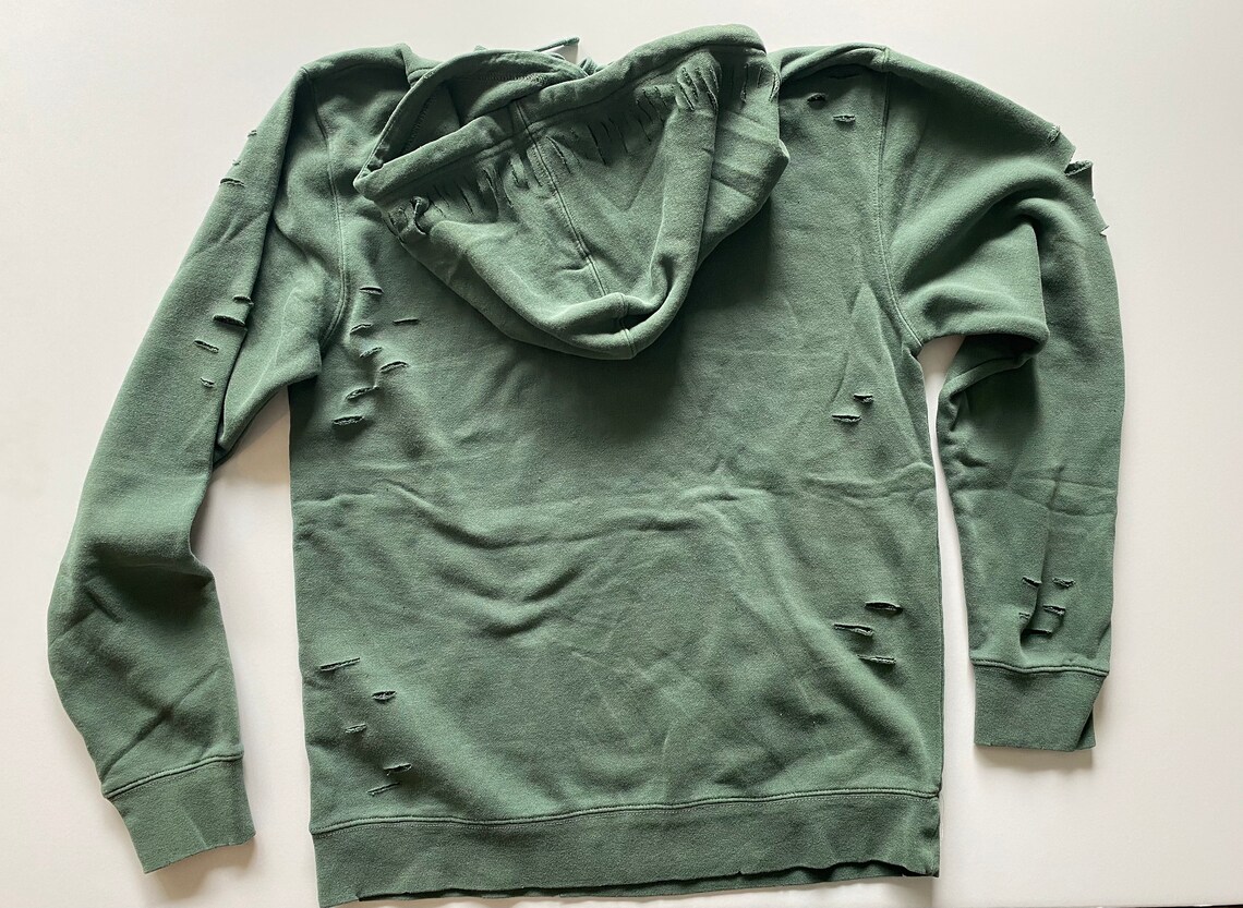 distressed nike sweatshirt