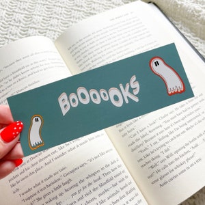 Halloween Ghosts Books Bookmark | Bookmark Gift | Book Lover Gifts | Sassy Reading Quote | Bookmark Set |