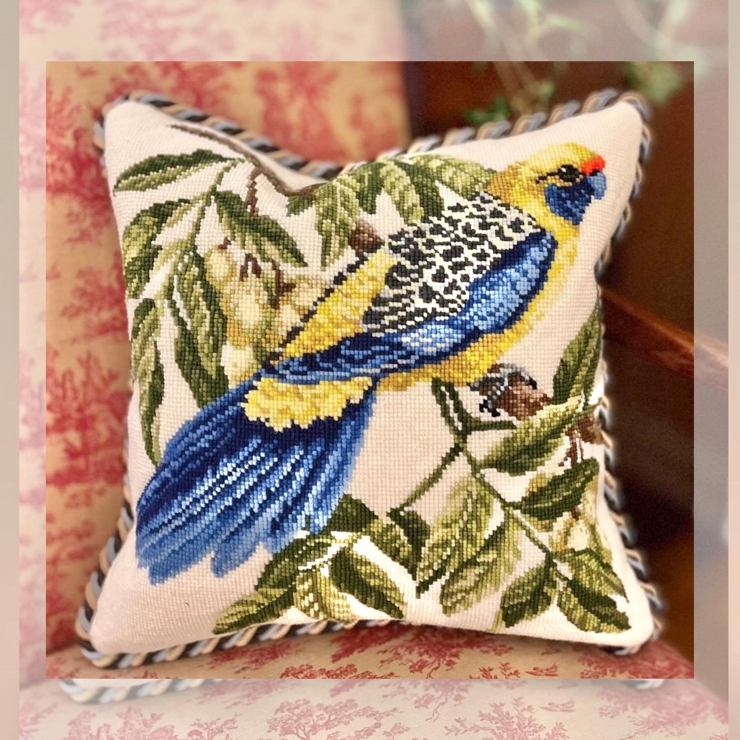 Needlepoint Pillow Finishing Service. Experienced Hand Sewing