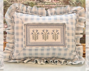 Servicio de acabado de almohadas con bordado: respaldo de microgamuza personalizado y cordón retorcido