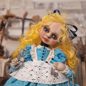 Sold. Made to order. Alice in Wonderland handmade textile doll Currently out of stock in my store Custom doll Art doll