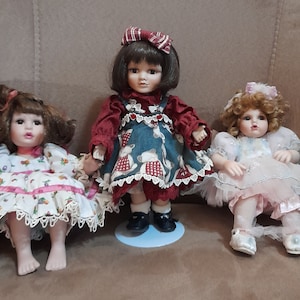 Lot of three Vintage dolls Lovely dolls from Marie Osmond 8 inches Wonderful little dolls