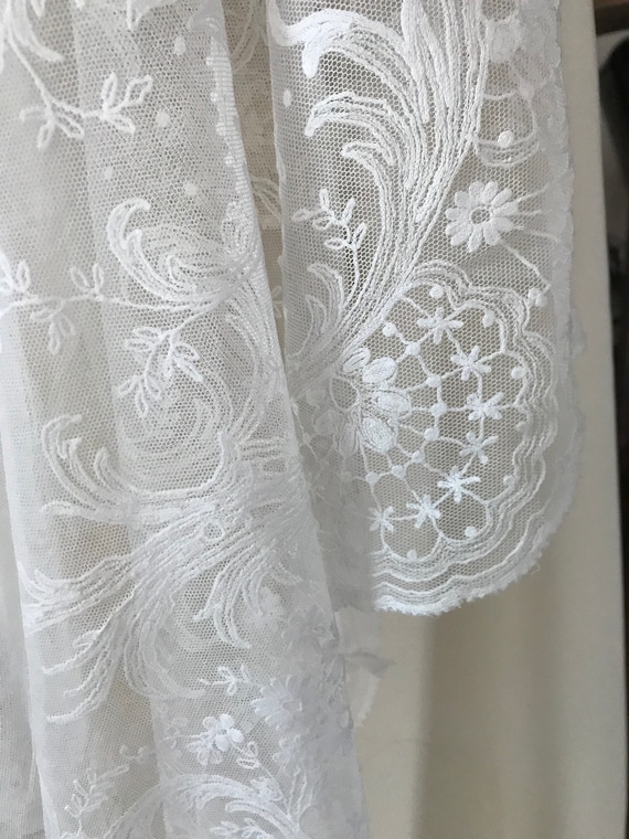 Antique lace French rare wedding dress